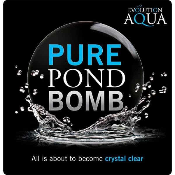 Evolution Aqua Pure Pond Bomb being applied to koi pond showing quick dispersion and clarity