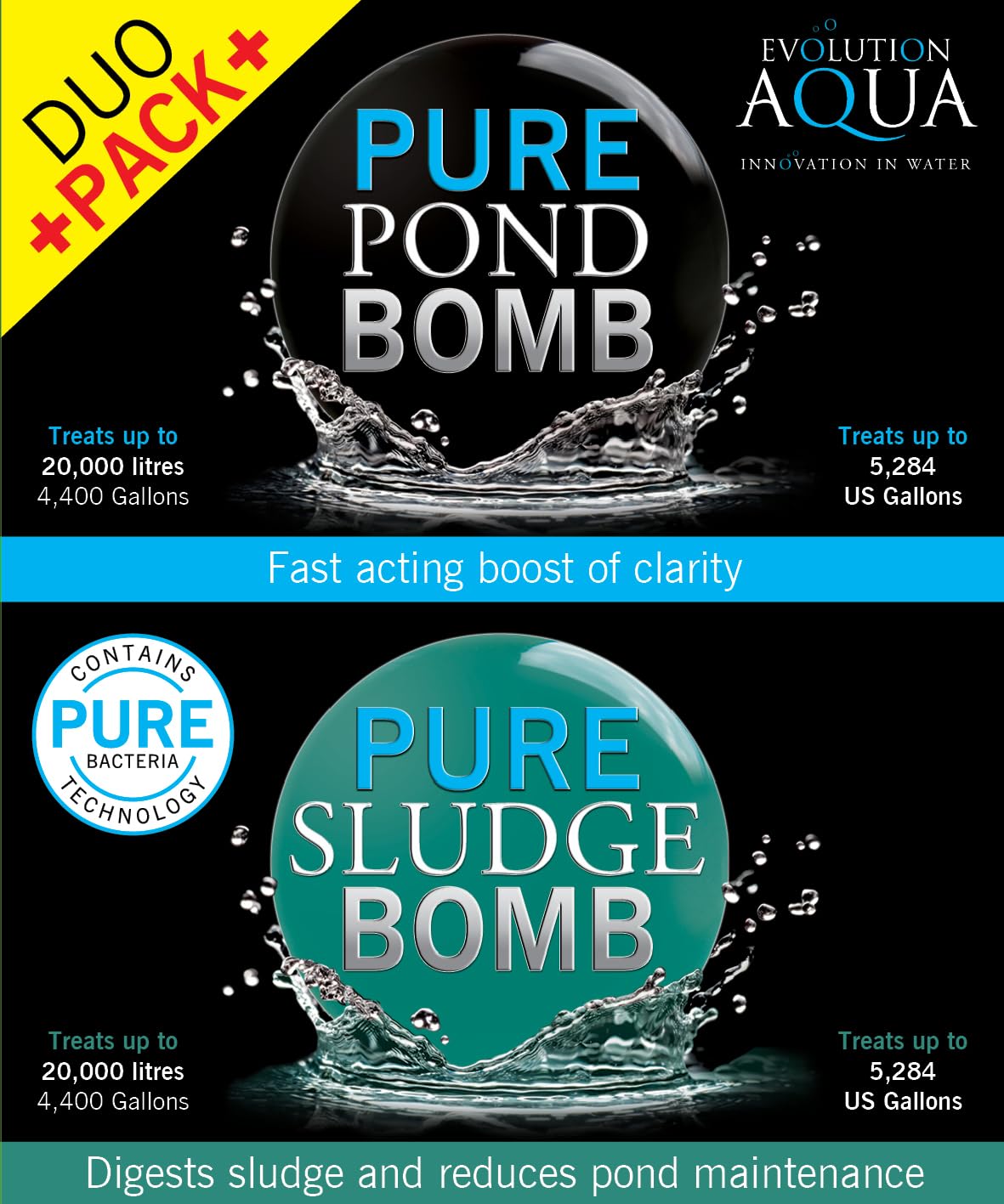 Evolution Aqua PURE Sludge Bomb granules close-up digests bottom sludge