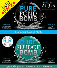 Evolution Aqua PURE Sludge Bomb granules close-up digests bottom sludge