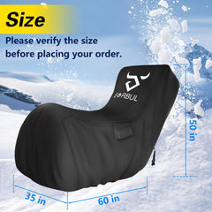 EVRBUL back view showing elastic hem for secure wind protection