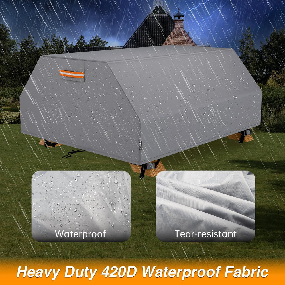 EVRBUL buckle and drawstring close-up showing windproof secure fastening