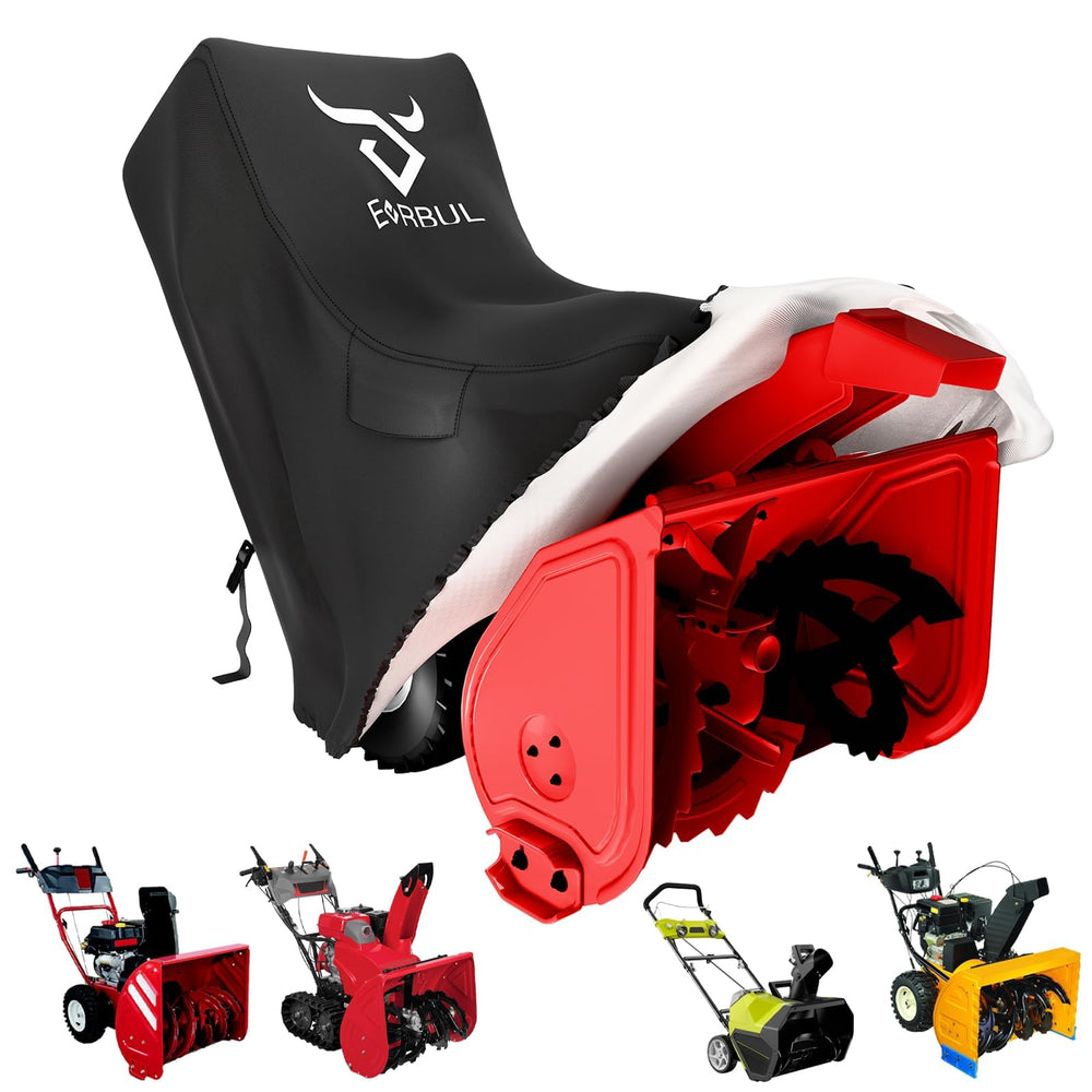EVRBUL front view cover protecting snowblower and preventing moisture