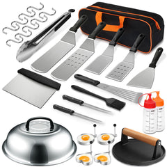 EWFEN full accessories set front view showing organized tools for easier grilling