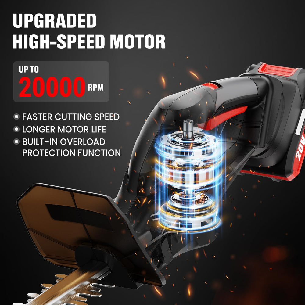 EWORK two 2.0Ah batteries and charger laid out for extended cordless runtime