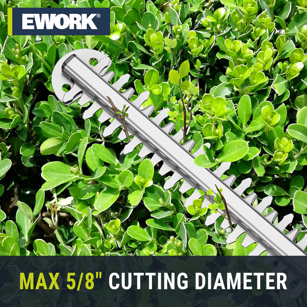 EWORK close-up of laser-cut dual-action blade for precise, low-vibration cutting