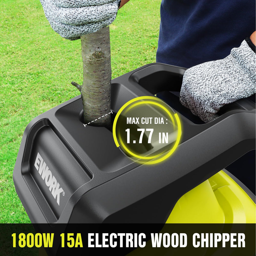 EWORK SK5 dual-edge blade close-up highlighting durable steel for efficient shredding