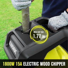 EWORK SK5 dual-edge blade close-up highlighting durable steel for efficient shredding