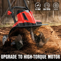 EWORK handle and cord clip safety features preventing accidental disconnection