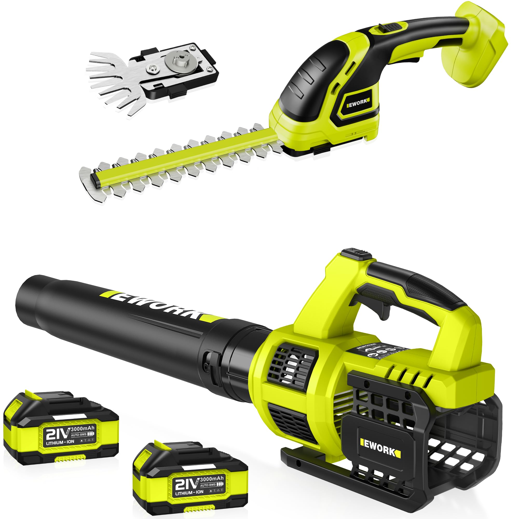 EWORK front packaging showing kit contents and cordless convenience
