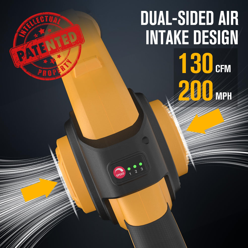 EWORK handle close-up highlighting ergonomic grip for comfortable control