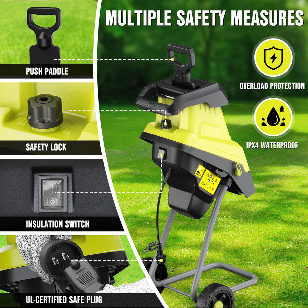 EWORK rugged wheels on grass showing easy transport across lawns and garden beds