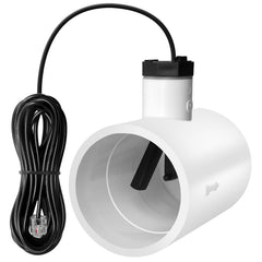 EXCELFU flow switch front view showing connector and body for easy replacement
