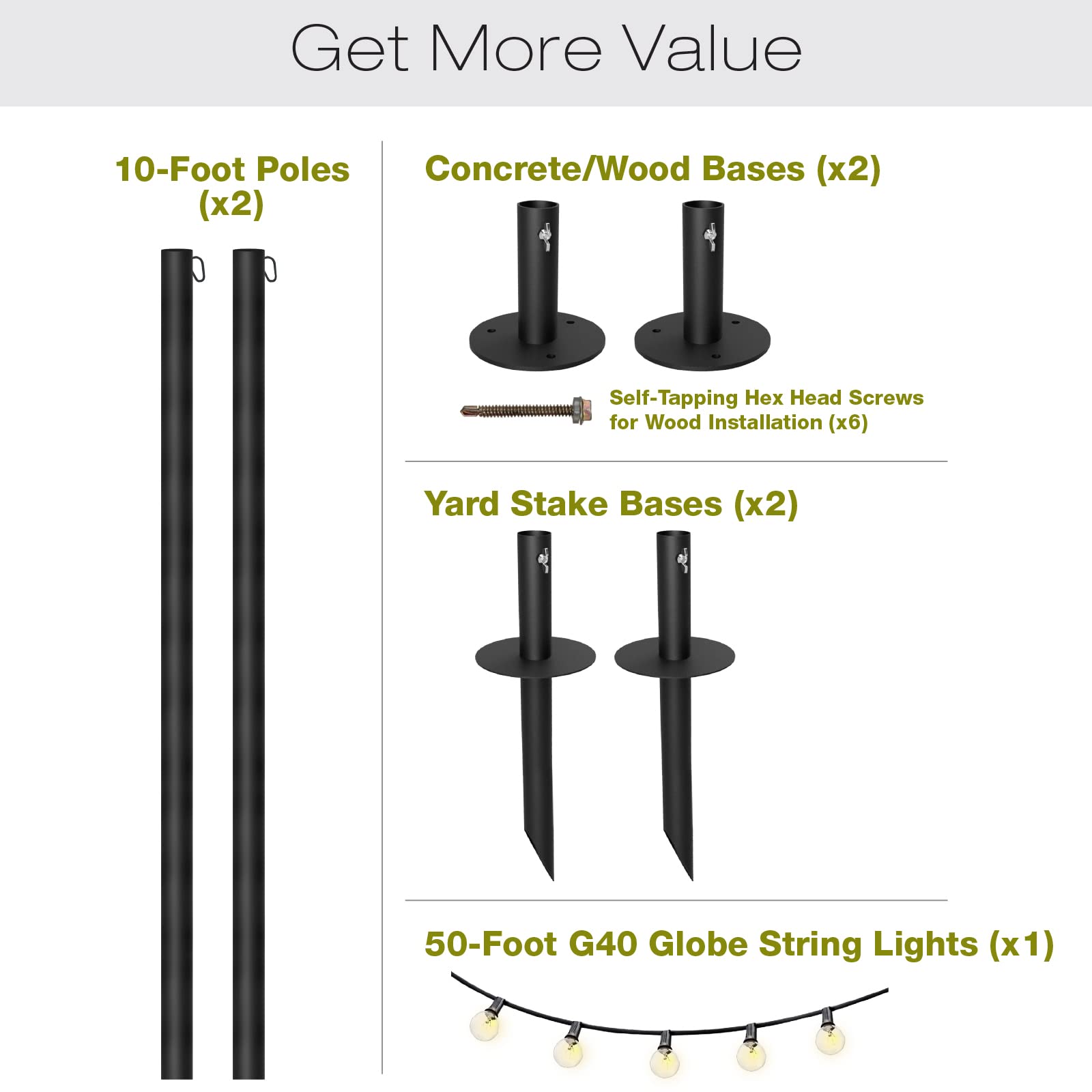 EXCELLO GLOBAL flat base bolted to a wooden deck showing stable permanent mounting benefit
