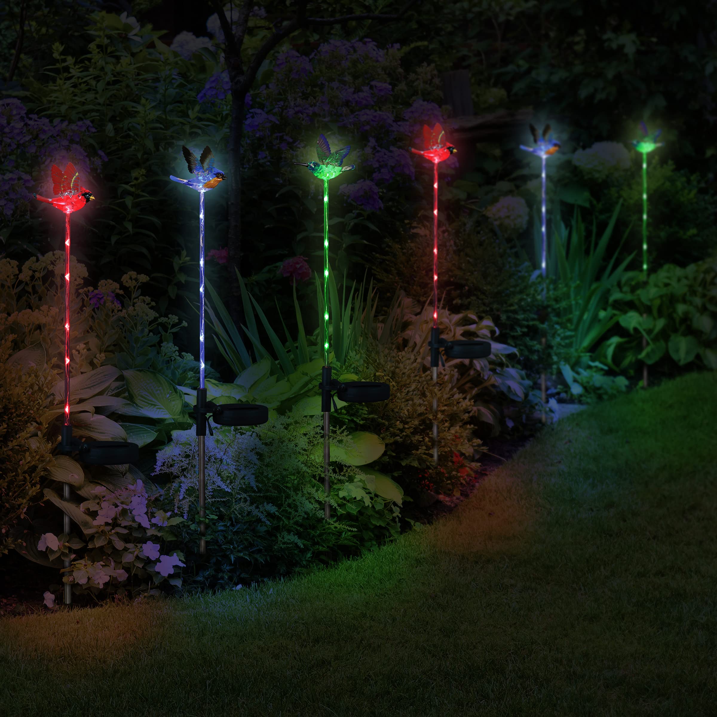 Exhart pathway at dusk displaying subtle LED illumination and safety benefit