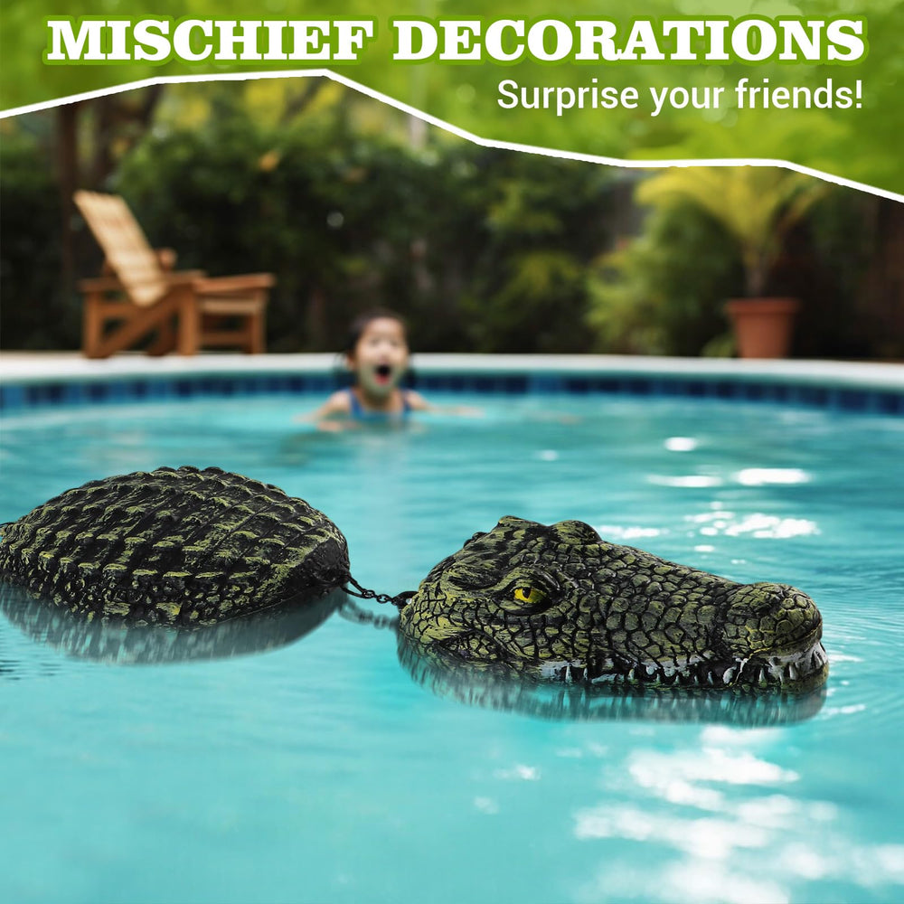 EXLIPO crocodile placed on grass showing safe, family-friendly decoration option