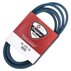 Exmark front view of the 135-5774-SL belt showing fit and OEM marking for correct replacement