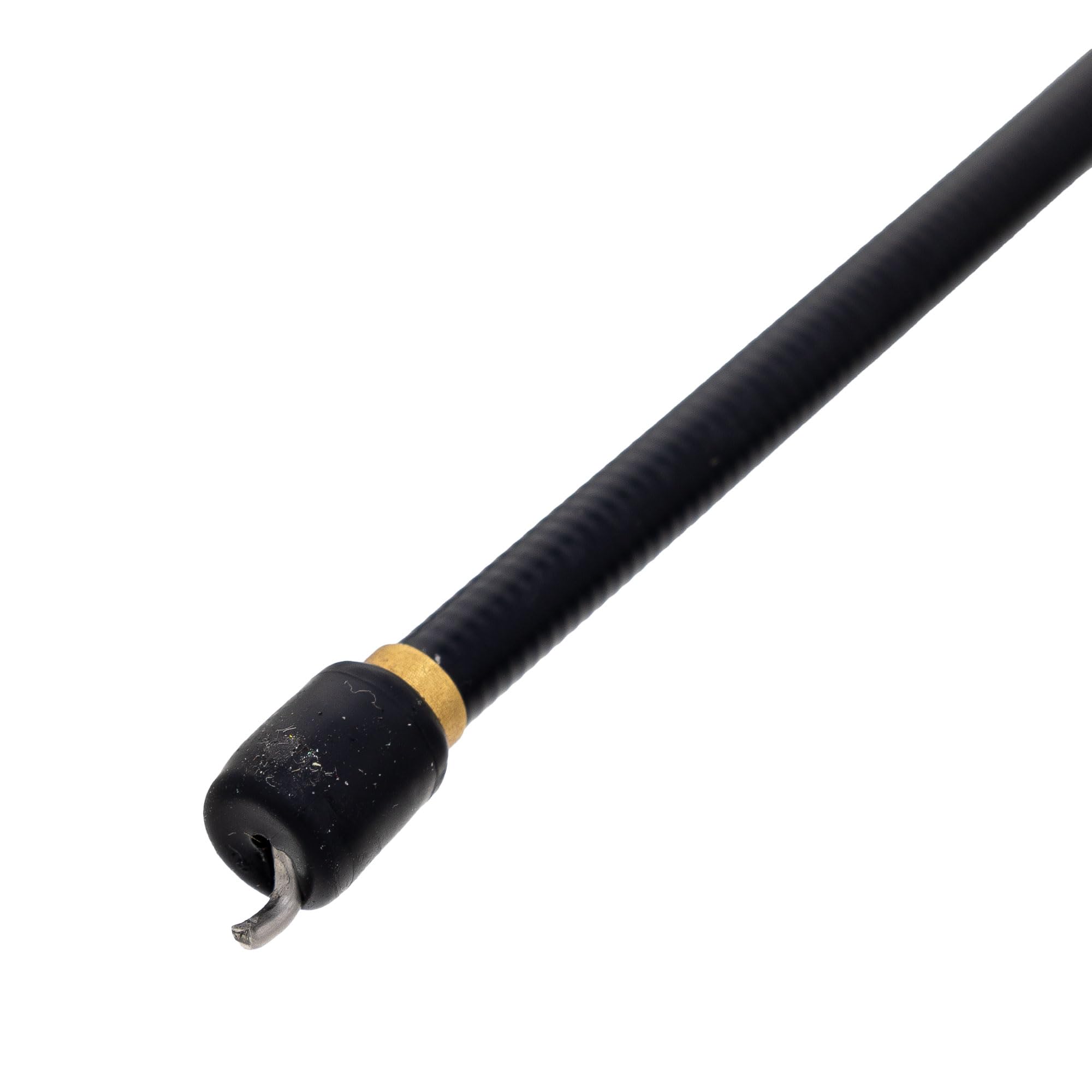 Exmark cable sheath detail showing durable construction benefit