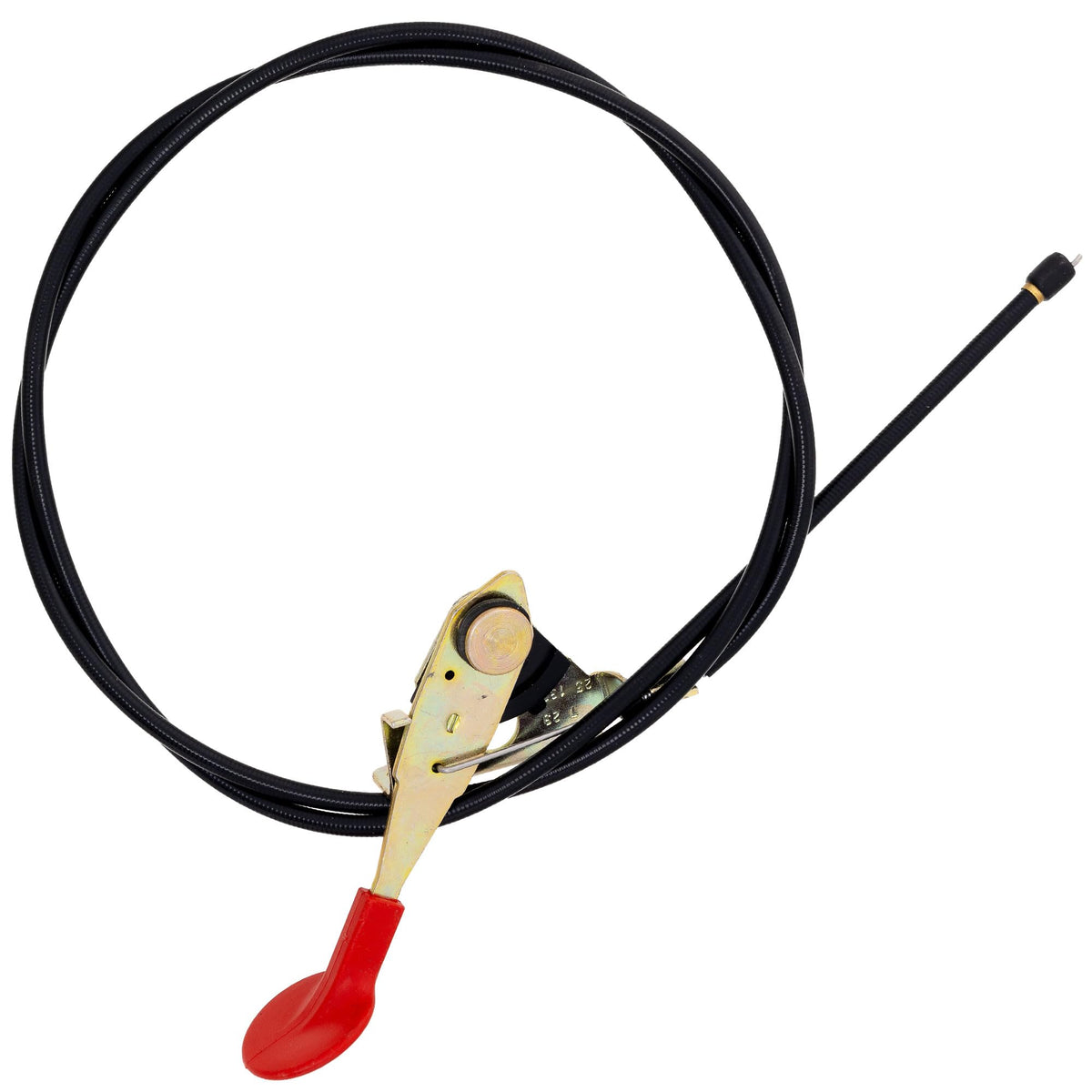Exmark throttle cable front packaging showing OEM replacement benefit