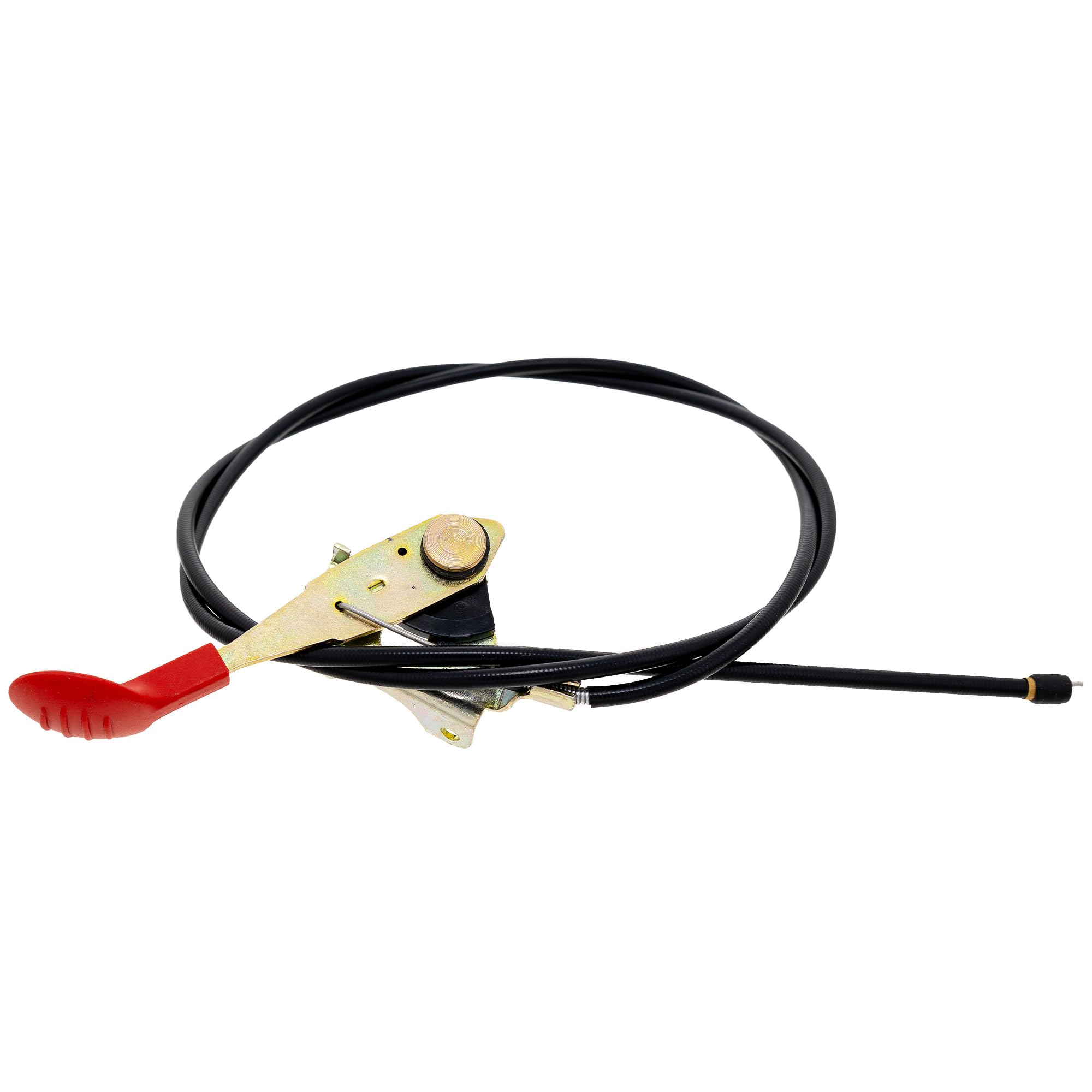 Exmark throttle cable full length laid flat for fit verification benefit