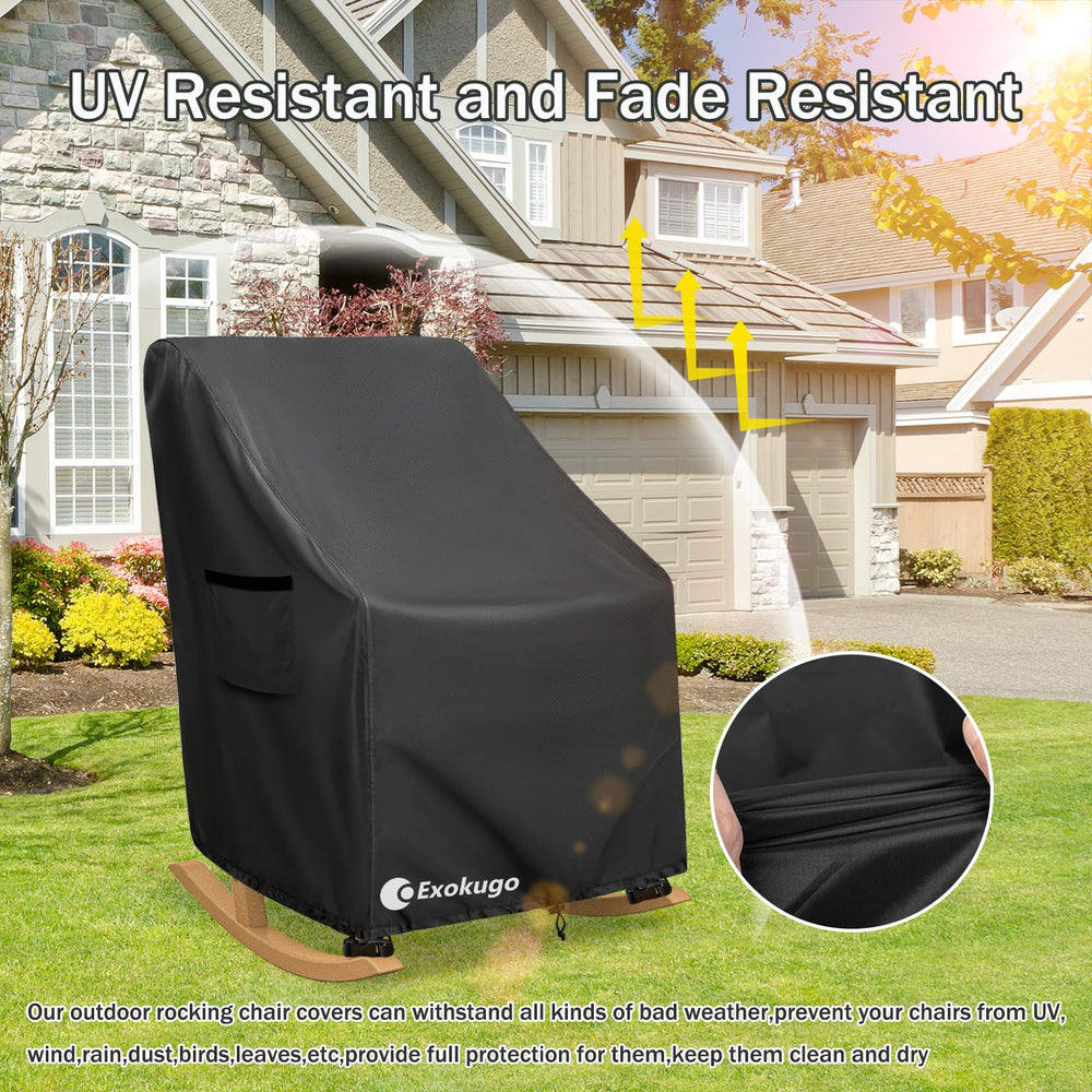 Exokugo buckle strap and elastic hem securing cover against wind
