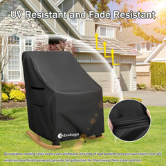Exokugo buckle strap and elastic hem securing cover against wind