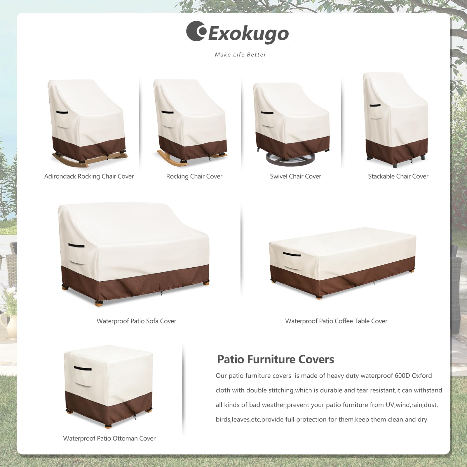 Exokugo padded handles for easier installation and faster removal