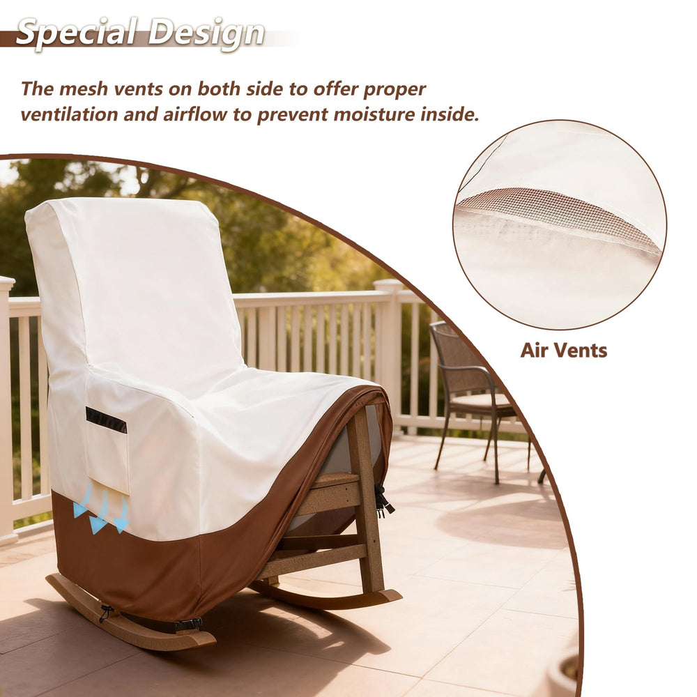 Exokugo shown next to chair for size comparison to ensure proper fit