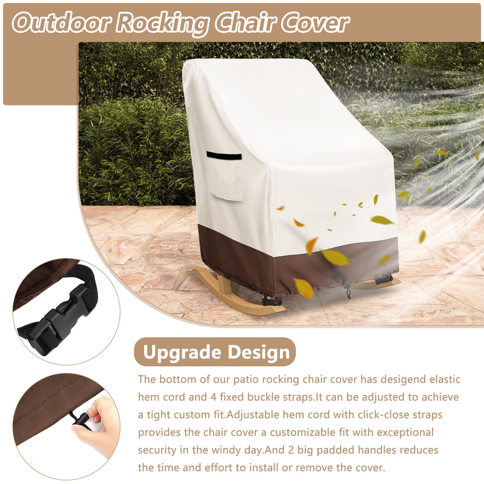 Exokugo two covers folded with storage bag for compact off-season storage