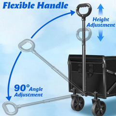 Exovyn adjustable handle close-up for ergonomic pulling comfort