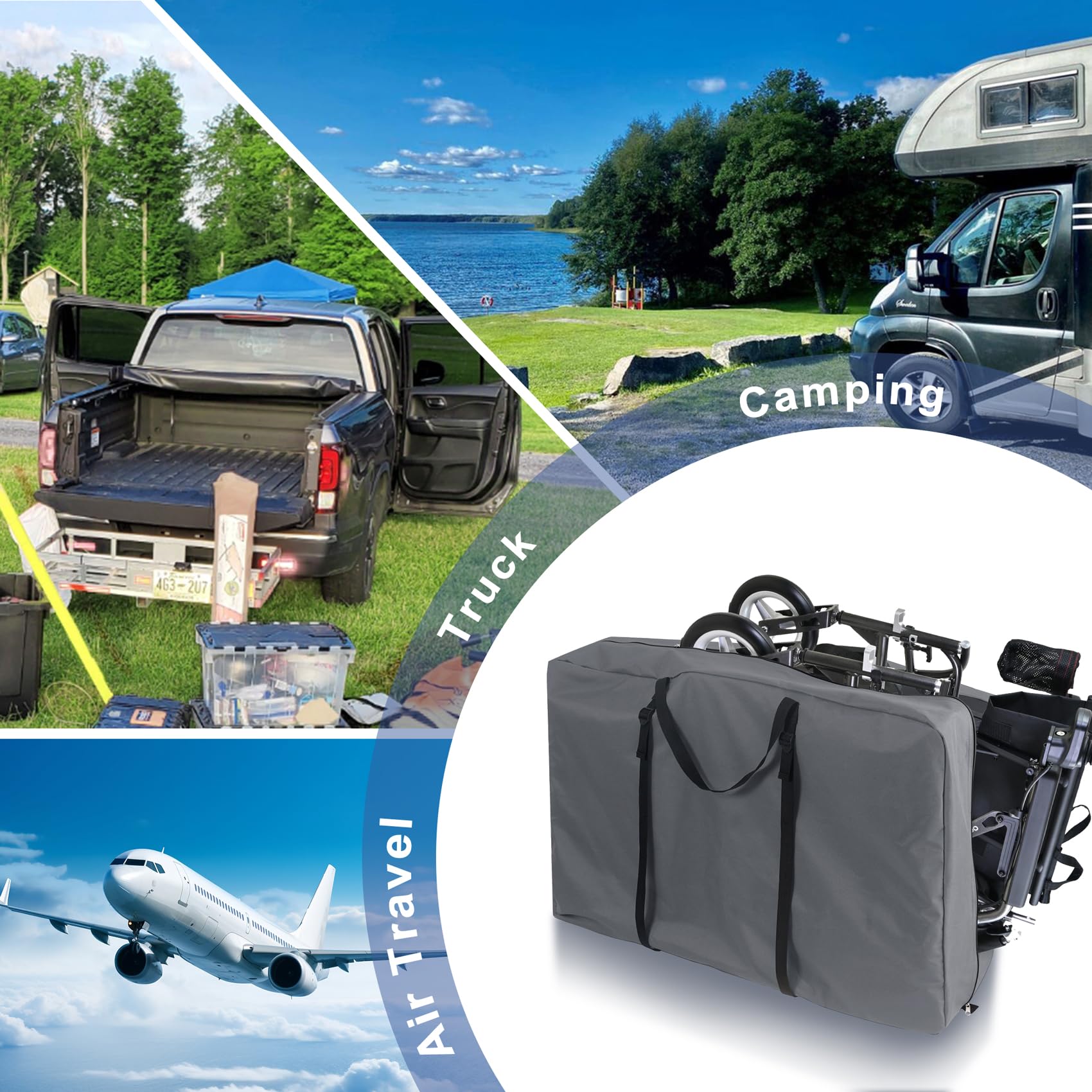 Explore Land lifestyle shot carrying bags to the beach for convenient portability