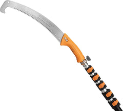 EXTEND-A-REACH front view of telescopic pole saw showing compact storage and quick setup benefit