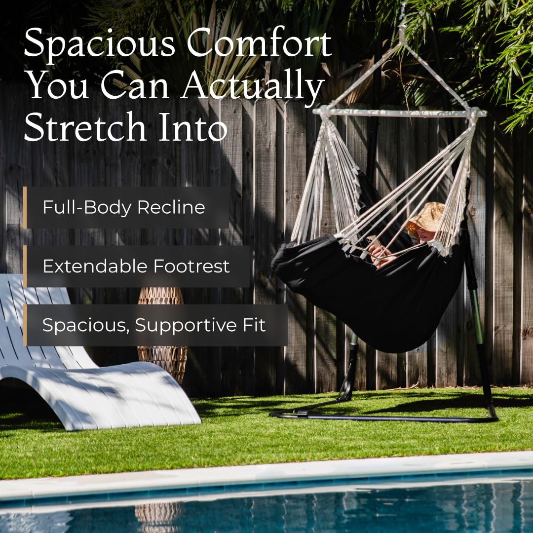 EXTIRIO close-up of built-in footrest highlighting support for legs and relaxation