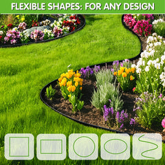 EXTRAEASY installed edging around curved flower bed keeping mulch neat and contained