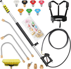 EXTRAFEIN front view of wand kit showing full components and portability benefit