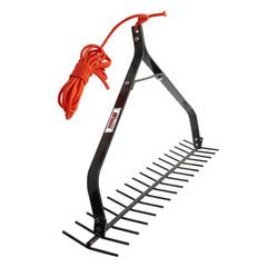 Extreme Max front view showing rake head and 34 teeth for efficient weed removal