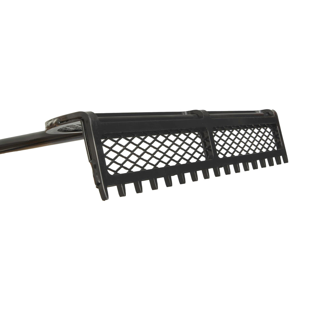 Extreme Max lake rake front view showing full head and handle for durable cleaning