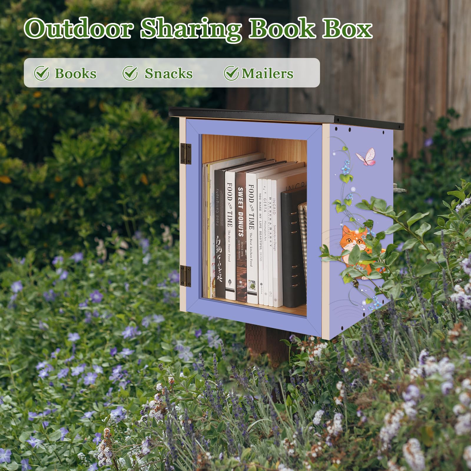Exttlliy decorated DIY painted box showing personalization and curb appeal benefit