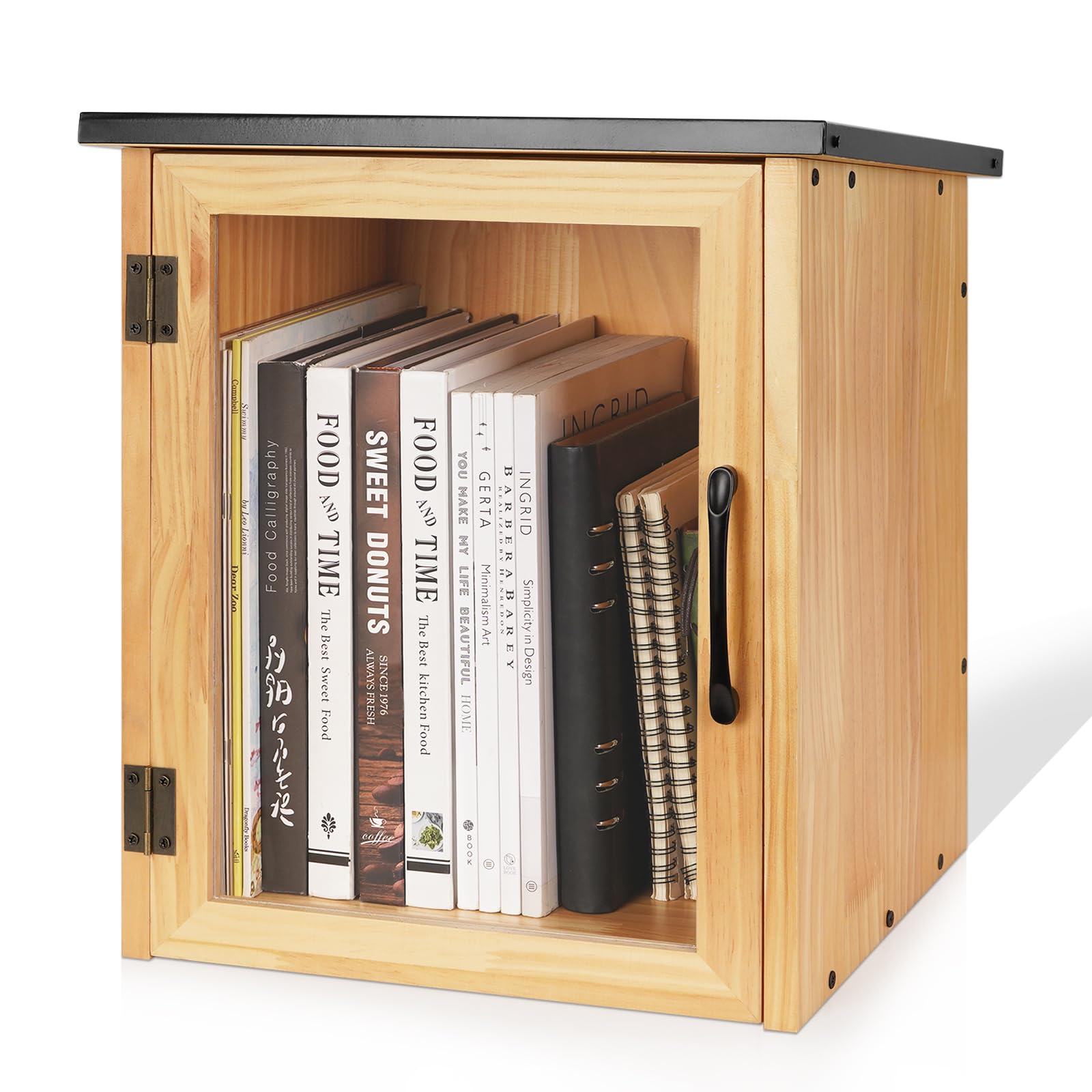 Exttlliy front view showing compact design and visible book selection benefit