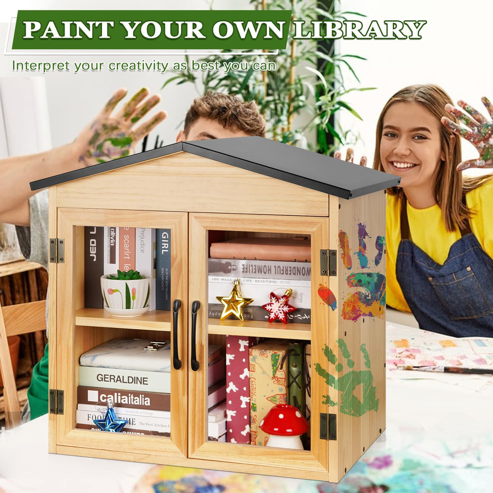 Exttlliy two-tier shelves filled with books demonstrating storage capacity