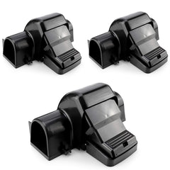 eXuby front view of tunnel trap showing safe enclosed design and easy placement