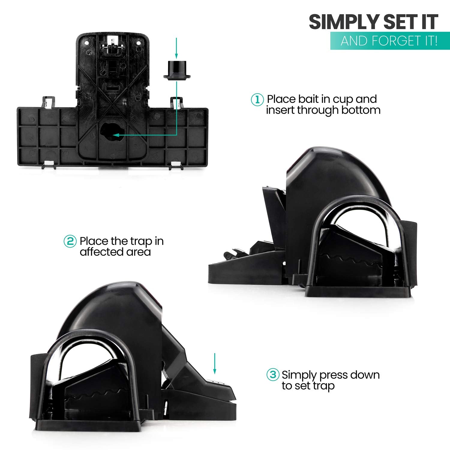 eXuby packaged three-pack box illustrating ready-to-use home pest control convenience