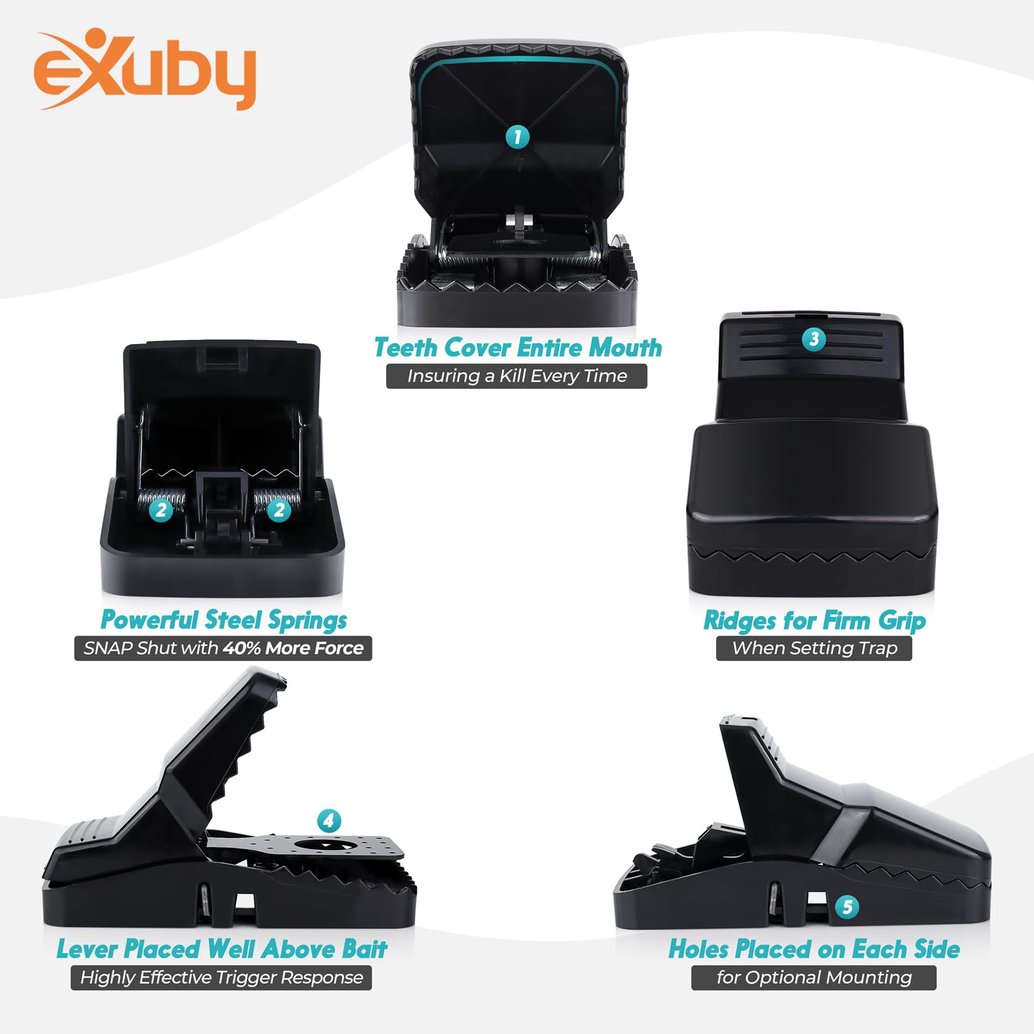 eXuby trap in garden showing chemical-free rodent control benefit
