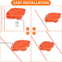 Eyoloty AF-100 head installed on trimmer demonstrating easy compatibility and fit