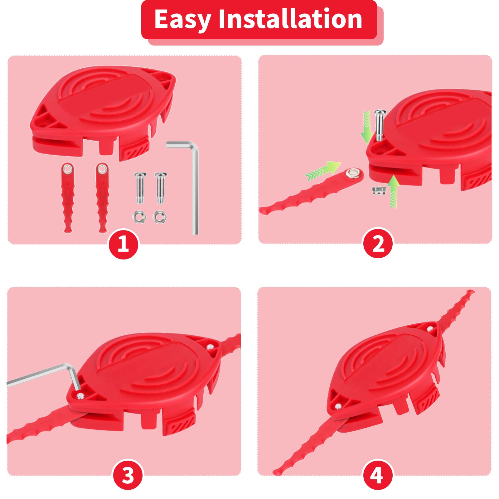 Eyoloty replacement head mounted on a Craftsman trimmer demonstrating compatibility