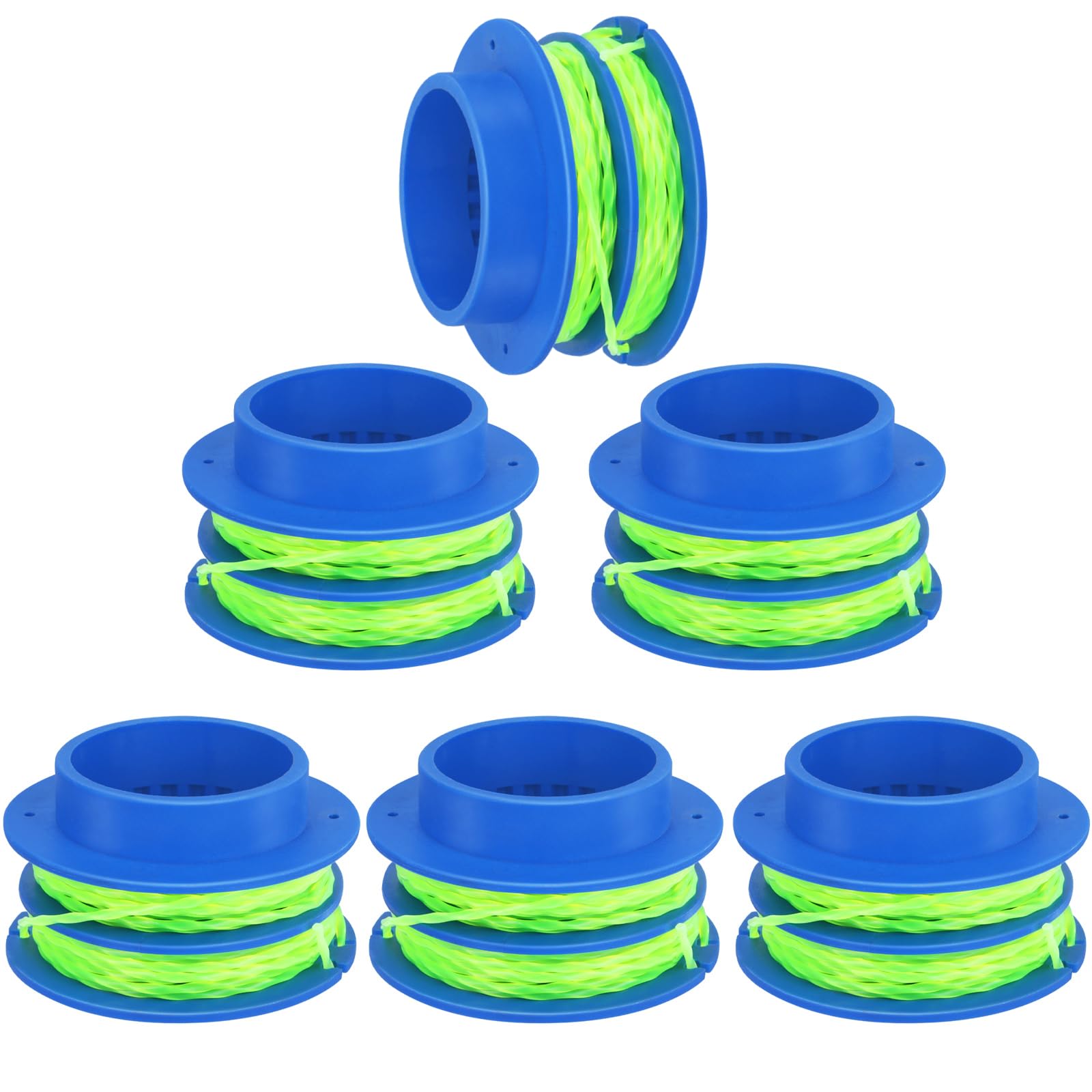 Eyoloty KLS 124-03 front packaging showing six replacement spools for Kobalt trimmers