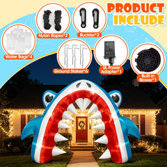 Eyourlife LED lit evening arch glowing softly to extend party hours