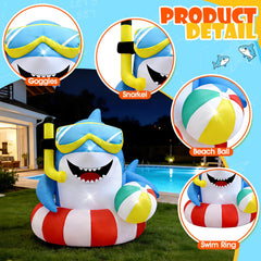 Eyourlife shark lit by three LEDs creating evening ambiance and visibility