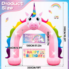 Eyourlife unicorn horn and multi-colored mane detail adding charm