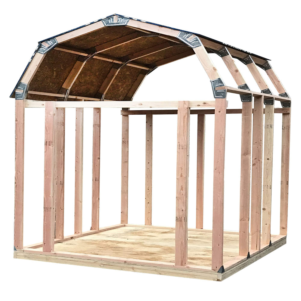 EZ BUILDER finished backyard shed showcasing versatile project outcomes