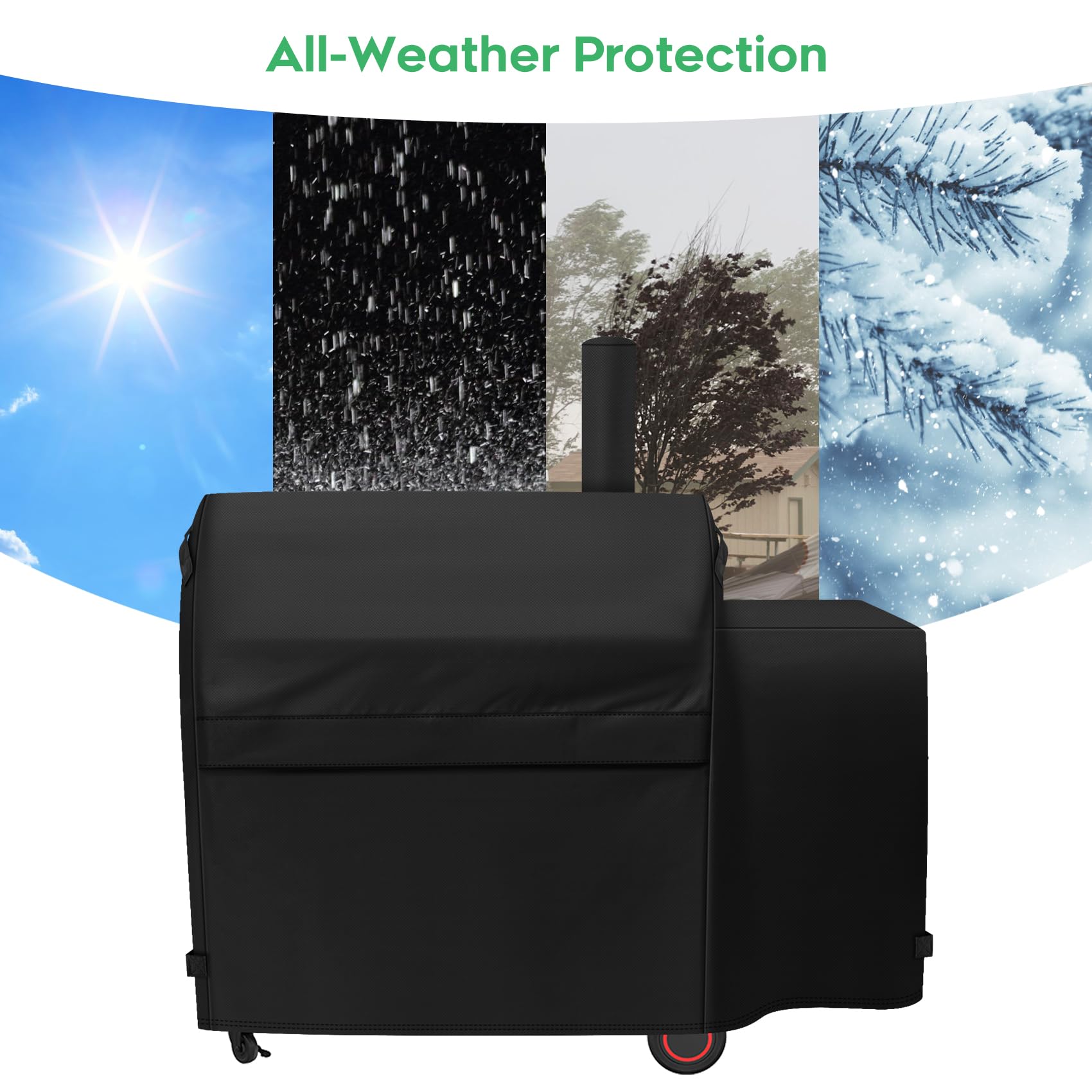 EZ-DONGTENG cover on smoker in rain proving waterproof defense